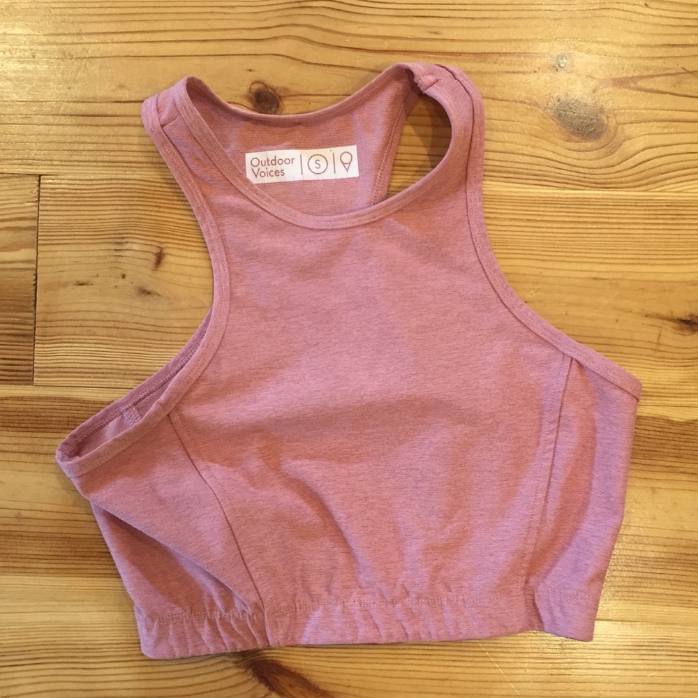 athena crop by ov. can wear as bra or top.